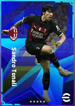 Sandro Tonali eFootball 2026 player card, 84 OVR DMF