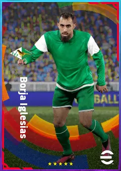 Borja Iglesias eFootball 2026 player card, 81 OVR CF