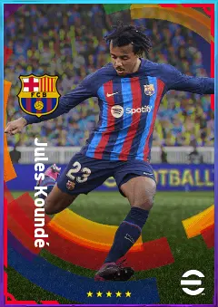 Jules Koundé eFootball 2026 player card, 85 OVR CB