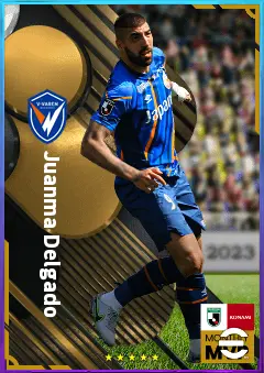 Juanma Delgado eFootball 2026 player card, 72 OVR CF