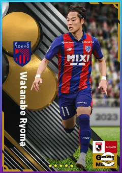 Watanabe Ryoma eFootball 2026 player card, 73 OVR RMF