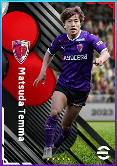 Matsuda Temma eFootball 2026 player card, 71 OVR AMF