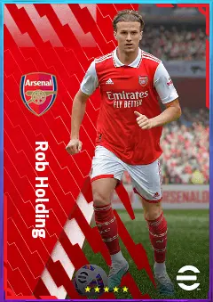 Rob Holding eFootball 2026 player card, 79 OVR CB