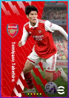 Tomiyasu Takehiro eFootball 2026 player card, 81 OVR RB