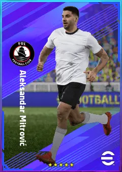 Aleksandar Mitrović eFootball 2026 player card, 80 OVR CF