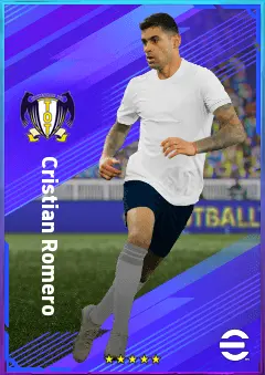 Cristian Romero eFootball 2026 player card, 84 OVR CB