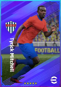 Tyrick Mitchell eFootball 2026 player card, 80 OVR LB