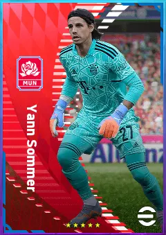 Yann Sommer eFootball 2026 player card, 84 OVR GK