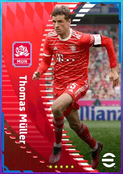 Thomas Müller eFootball 2026 player card, 84 OVR SS