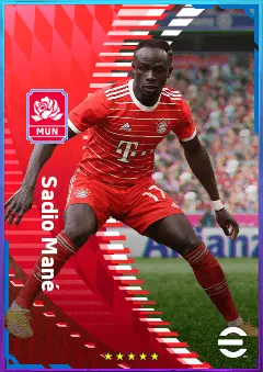 Sadio Mané eFootball 2026 player card, 86 OVR LWF