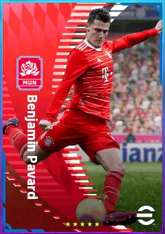 Benjamin Pavard eFootball 2026 player card, 82 OVR RB