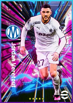 Jordan Veretout eFootball 2026 player card, 80 OVR CMF