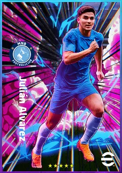Julián Alvarez eFootball 2026 player card, 82 OVR CF