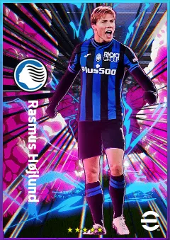 Rasmus Højlund eFootball 2026 player card, 79 OVR CF