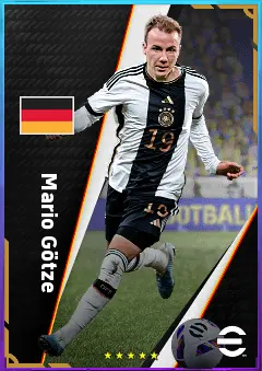 Mario Götze eFootball 2026 player card, 80 OVR AMF