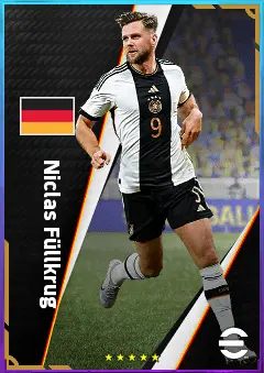 Niclas Füllkrug eFootball 2026 player card, 80 OVR CF