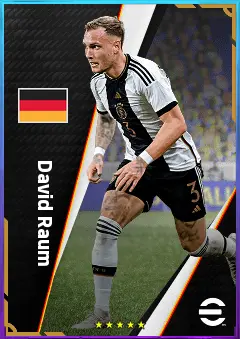 David Raum eFootball 2026 player card, 80 OVR LB