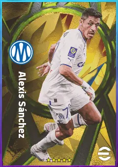 Alexis Sánchez eFootball 2026 player card, 81 OVR CF