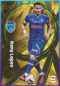 Rony Lopes eFootball 2026 player card, 78 OVR RWF
