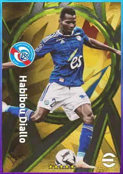 Habibou Diallo eFootball 2026 player card, 77 OVR CF