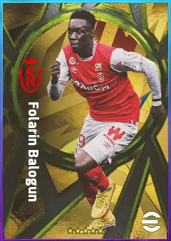 Folarin Balogun eFootball 2026 player card, 79 OVR CF