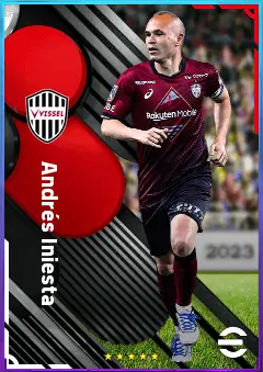 Andrés Iniesta eFootball 2026 player card, 76 OVR CMF