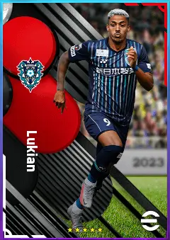 Lukian eFootball 2026 player card, 73 OVR CF