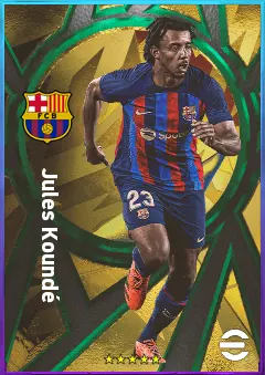 Jules Koundé eFootball 2026 player card, 85 OVR CB
