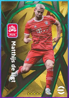 Matthijs de Ligt eFootball 2026 player card, 85 OVR CB