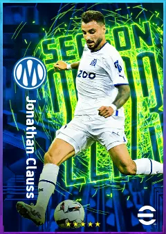 Jonathan Clauss eFootball 2026 player card, 80 OVR RMF