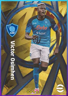 Victor Osimhen eFootball 2026 player card, 85 OVR CF