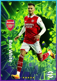 Ben White eFootball 2026 player card, 82 OVR RB