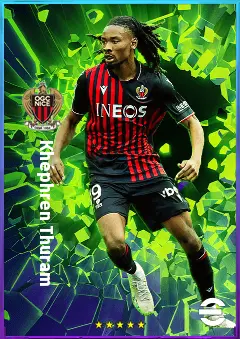 Khéphren Thuram eFootball 2026 player card, 80 OVR CMF