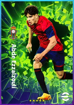 Abde Ezzalzouli eFootball 2026 player card, 76 OVR LWF