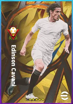 Edinson Cavani eFootball 2026 player card, 81 OVR CF