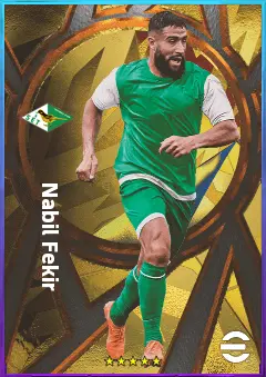 Nabil Fekir eFootball 2026 player card, 83 OVR AMF