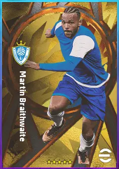 Martin Braithwaite eFootball 2026 player card, 78 OVR CF