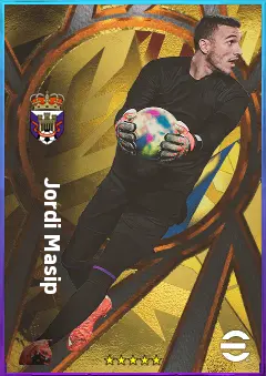 Jordi Masip eFootball 2026 player card, 76 OVR GK