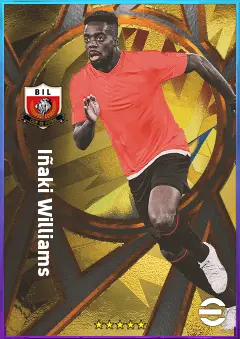 Iñaki Williams eFootball 2026 player card, 81 OVR CF