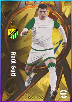 Raúl Guti eFootball 2026 player card, 76 OVR CMF
