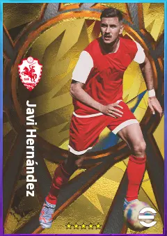 Javi Hernández eFootball 2026 player card, 74 OVR LB