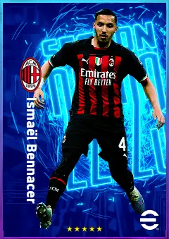Ismaël Bennacer eFootball 2026 player card, 82 OVR DMF