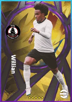 Willian eFootball 2026 player card, 78 OVR LWF