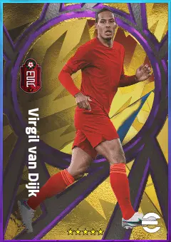 Virgil van Dijk eFootball 2026 player card, 86 OVR CB