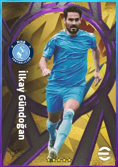 İlkay Gündoğan eFootball 2026 player card, 83 OVR CMF