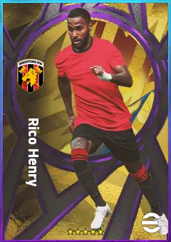 Rico Henry eFootball 2026 player card, 78 OVR LB
