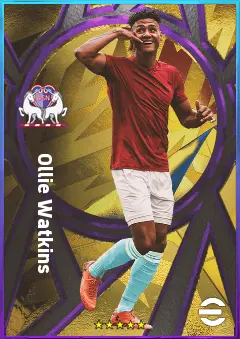 Ollie Watkins eFootball 2026 player card, 81 OVR CF