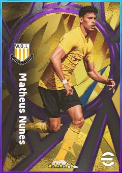 Matheus Nunes eFootball 2026 player card, 81 OVR CMF