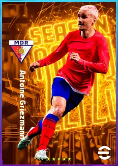 Antoine Griezmann eFootball 2026 player card, 83 OVR SS