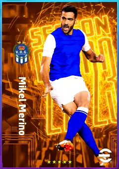Mikel Merino eFootball 2026 player card, 83 OVR CMF